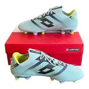 Lotto Maestro 100 V FG Soccer Cleats Surf Spray Green 220568-BPC Men's 9.5